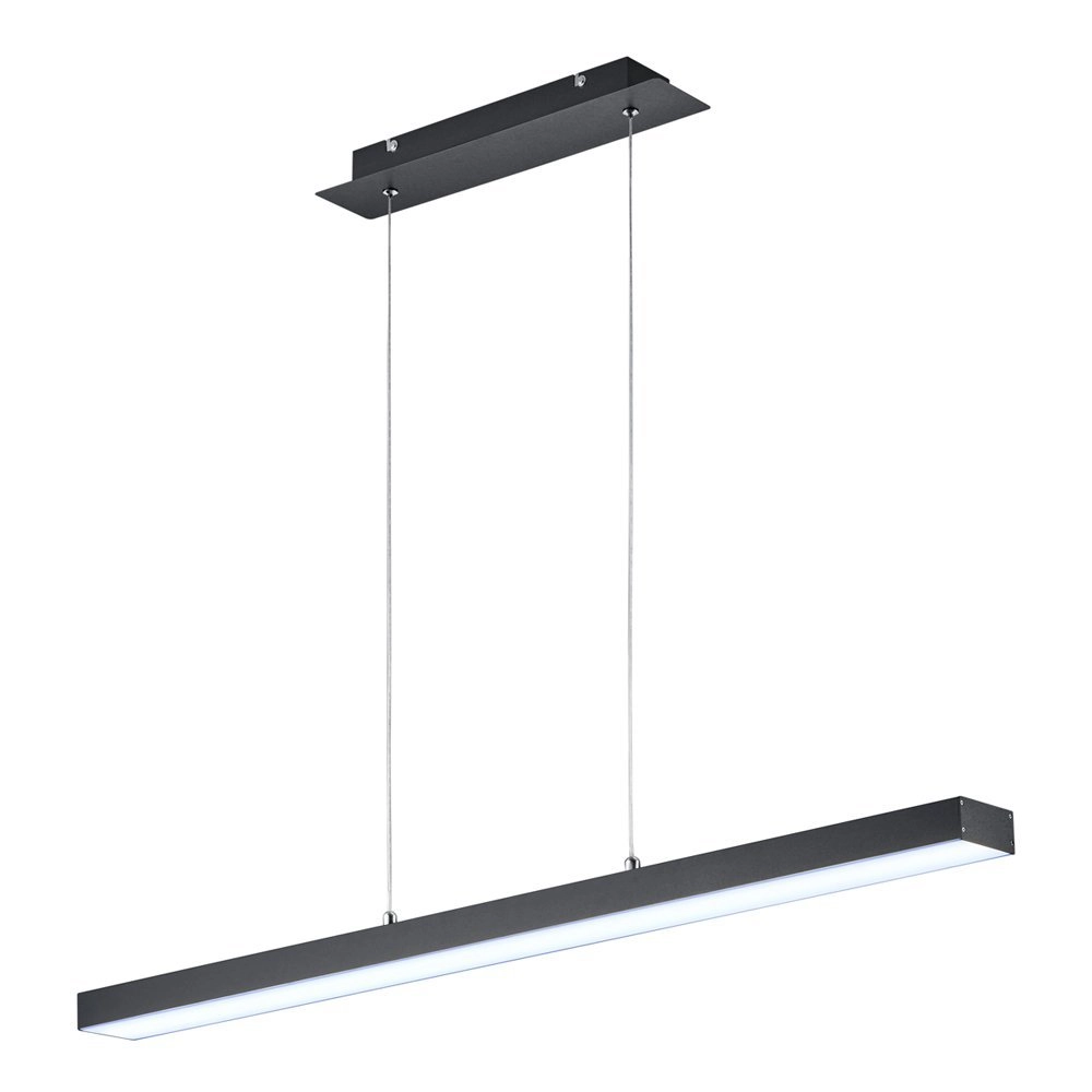 Lampe à suspension Agano 100 cm noir Trio 4017807391381