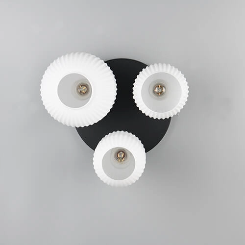 Plafonnier tendance Diva avec verre blanc Trio 4017807614541