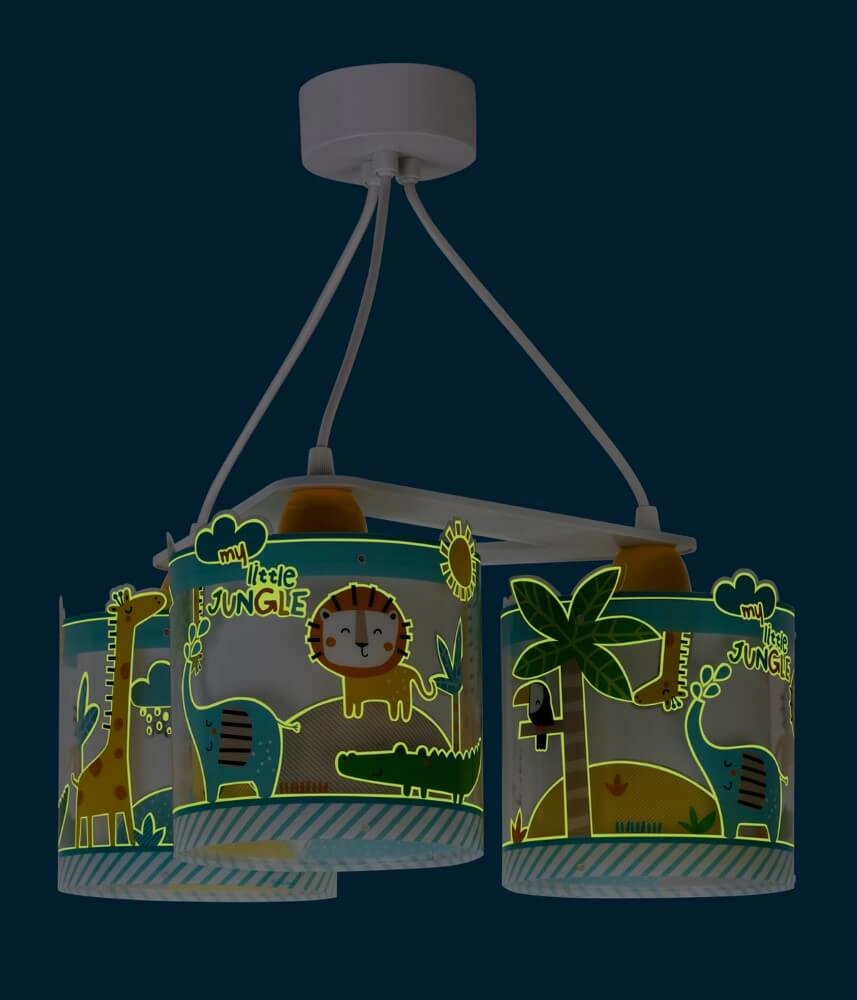 Lampe suspendue 3 lumières Little Jungle Dalber 8420406761145