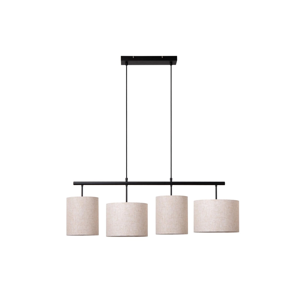 Lampe suspendue à 4 lumières Maya Crème
