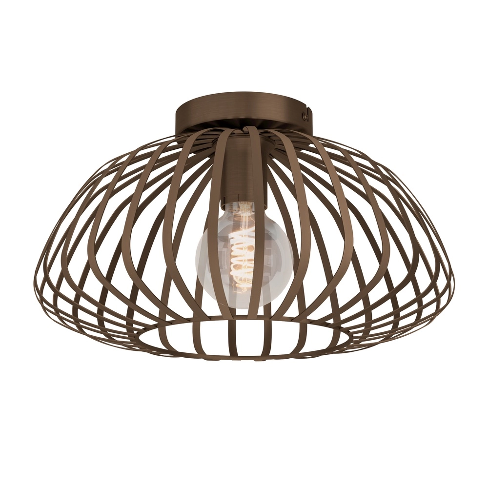 Lampe de plafond en bronze Espinal Ø 38,5cm - 1x E27