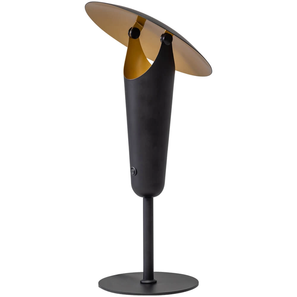 Lampe de table moderne The Britt noir avec de l'or Lampe de table moderne The Britt noir avec de l'or