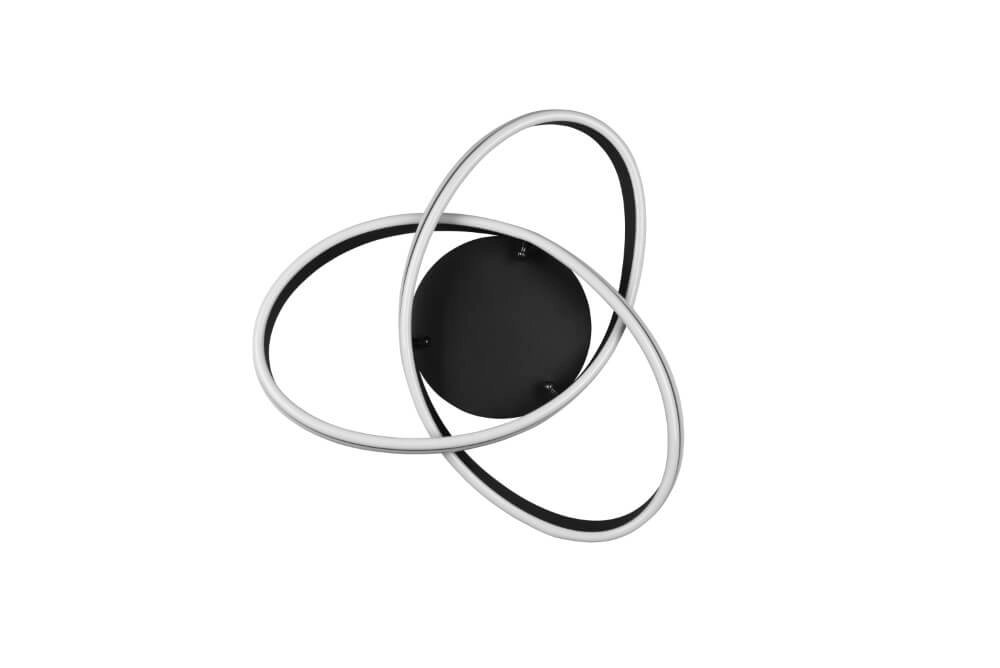 Plafonnier Nuria 59cm noir Trio 4017807505184