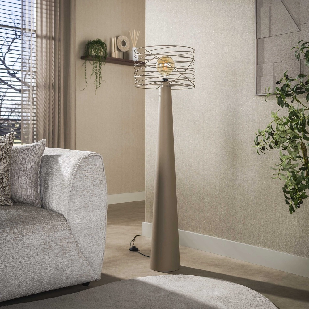 Lampe de pied en sable Curl avec capuchon de fil Lyora 8716803512528