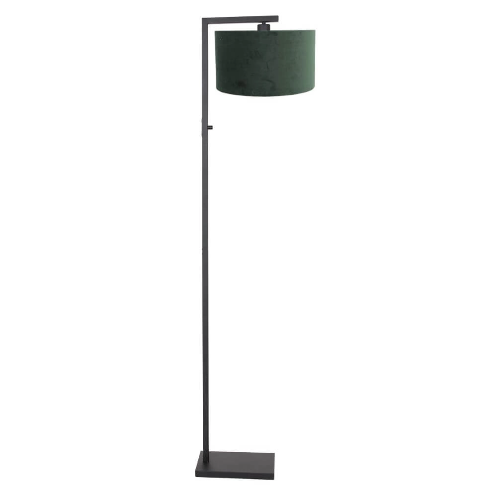 Lampe de table chic Stanger avec du velours vert Lampe de table chic Stanger avec du velours vert