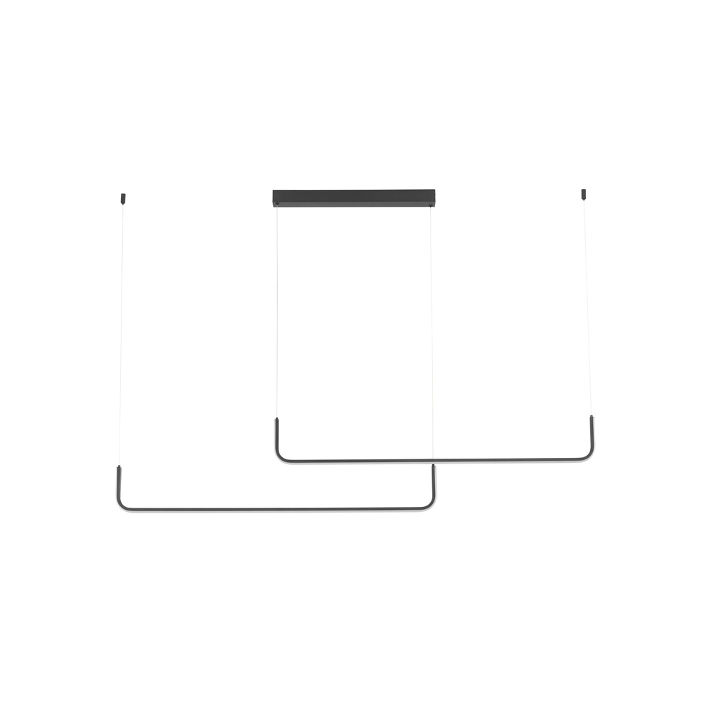 Suspension élégante Strita noir double 3000K Lyora 5212017448392