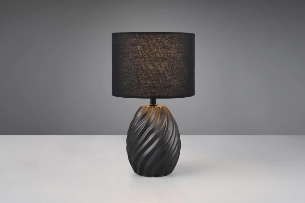 Lampe crépusculaire élégante Melva noir