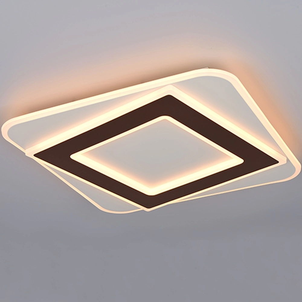 Lampe de plafond Yomi marron moka carré Trio 4017807704273