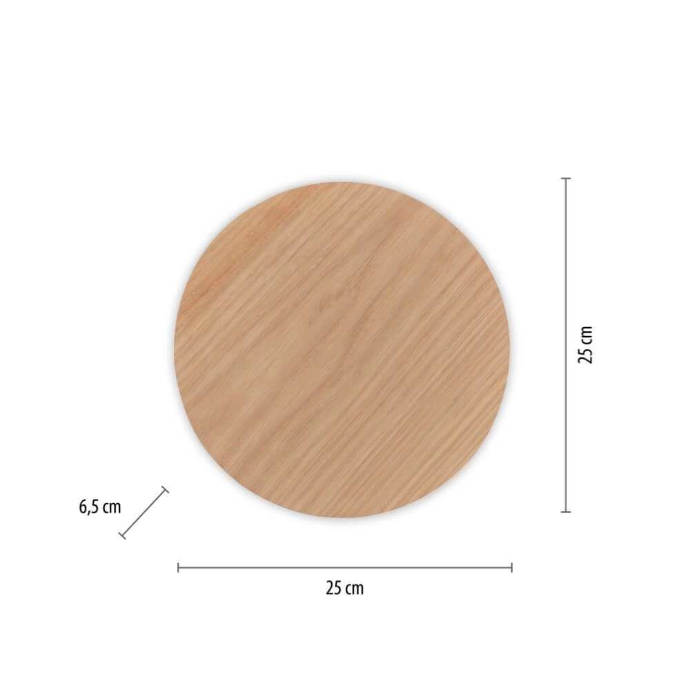 Applique design Akku Puntua Bois Ø 25cm Paul Neuhaus 4012248375792