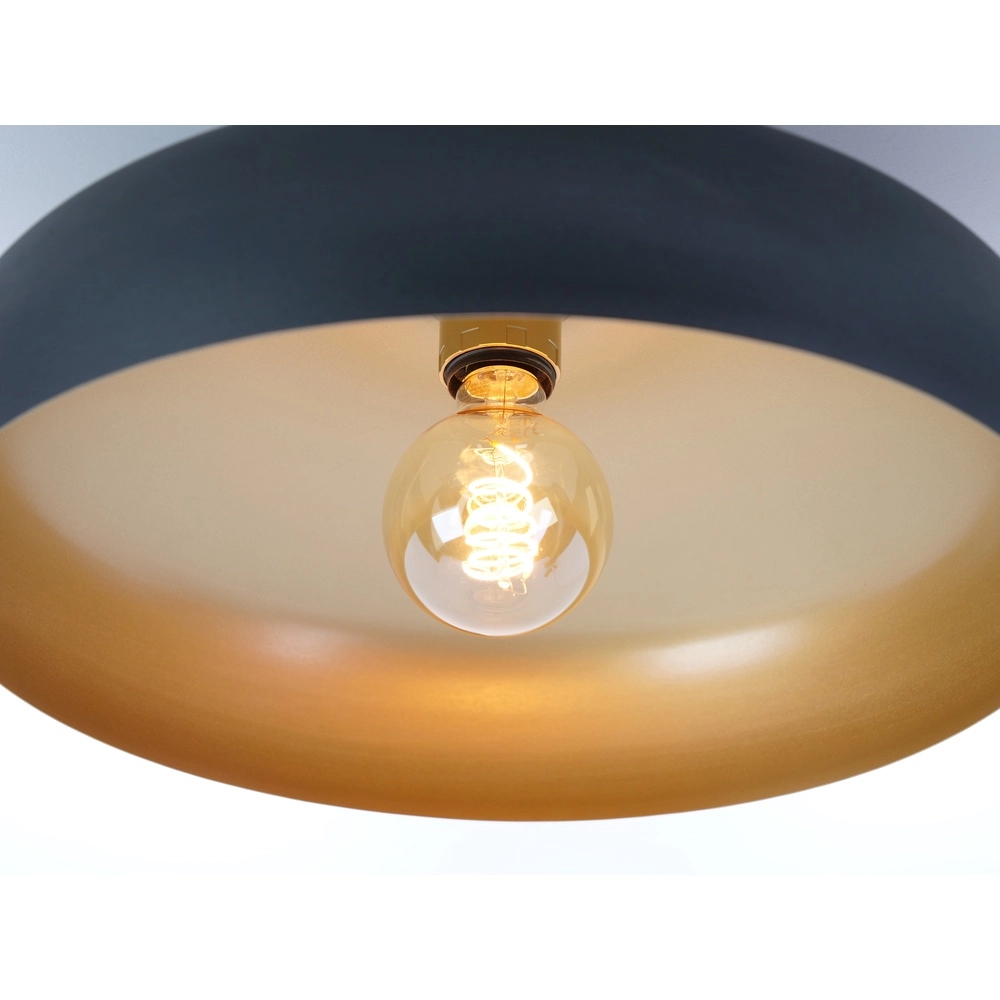 Lampe de plafond noire Mogano Ø 40cm - 1x E27 Eglo 9002759318499