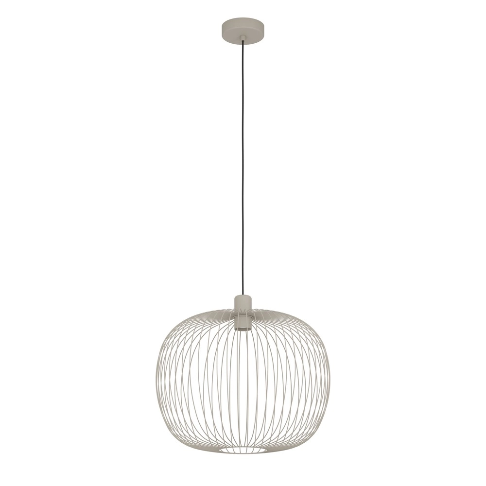 Lampe suspendue filaire Lodods brun sable Ø 45 cm Eglo 9008606390281