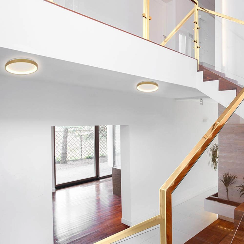 Plafonnier Ringlede design doré Ø 38cm Steinhauer 8712746171945