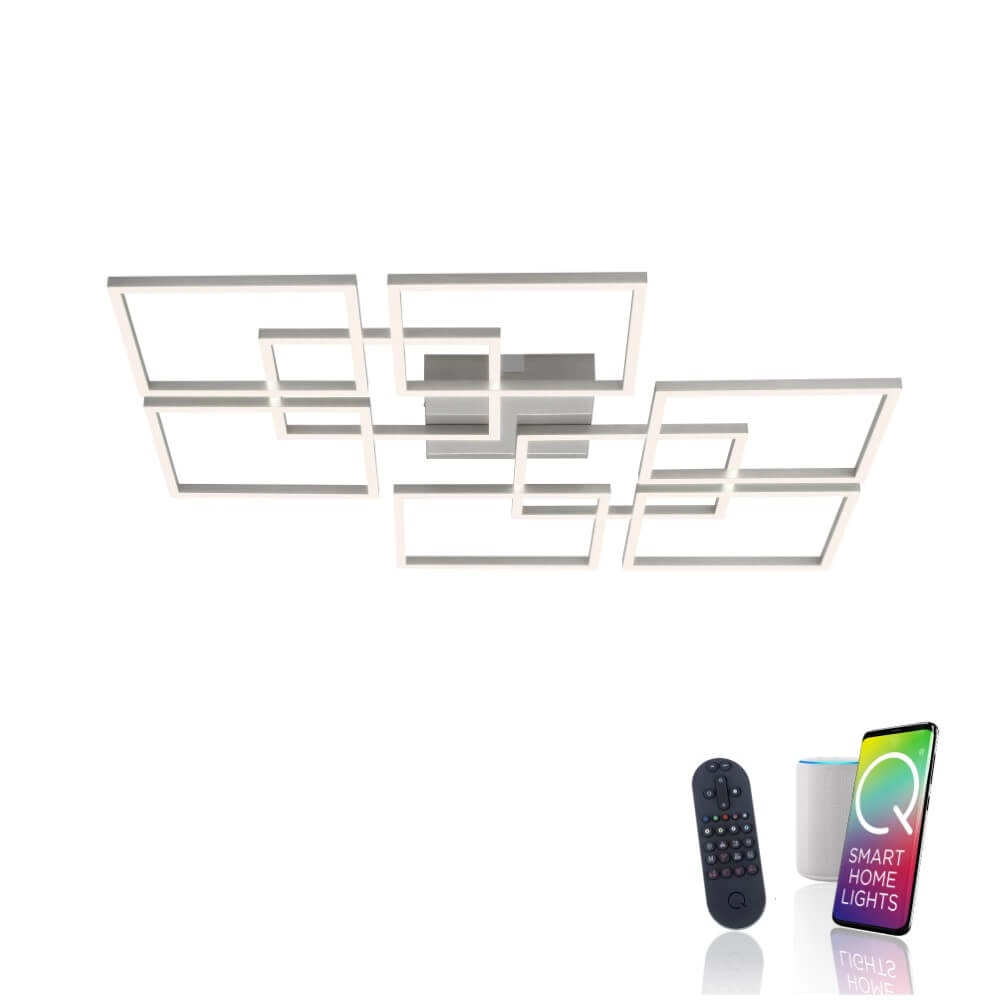 Plafonnier moderne Q-Inigo carré Paul Neuhaus 4012248358108