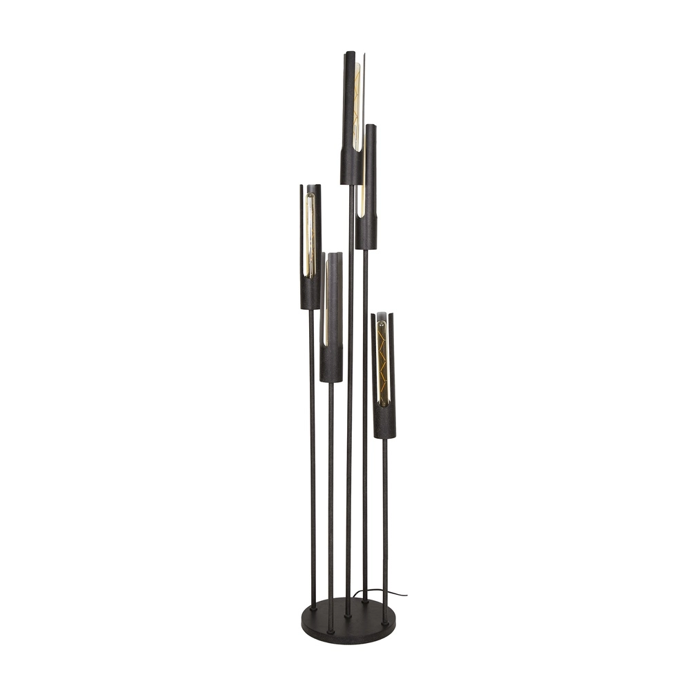 Lampe sur pied 5L Tube noir - E27 Lyora 8716803511330
