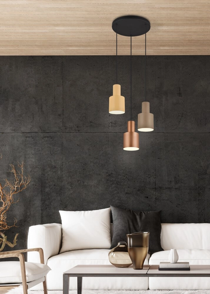 Lampe suspendue design Agudo 3 lumières Trio 4017807574609