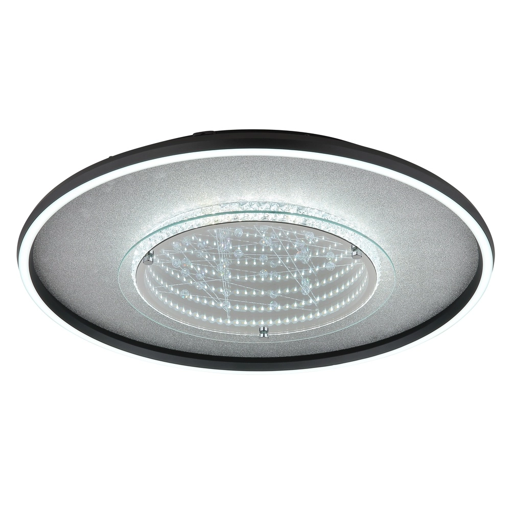 Lampe de plafond Mirrora noir Ø 51,5cm Globo 9007371569854