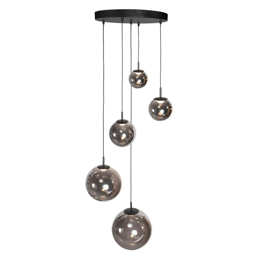 Suspension Vide Bollique noir 5 lumières Steinhauer 8712746177947