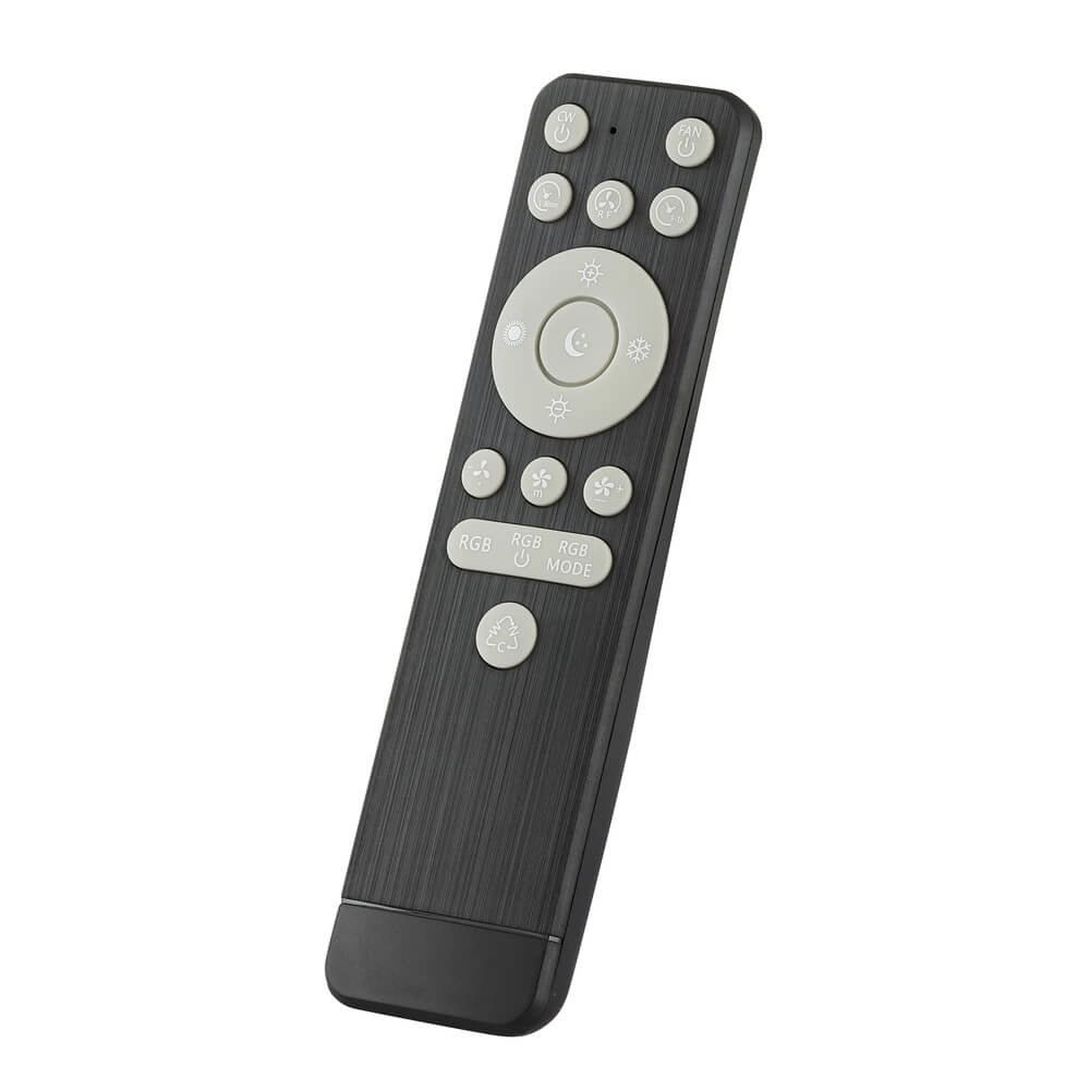 Ventilateur de plafond aspect bois Gaiano avec lampe RGB Brilliant 4004353455728