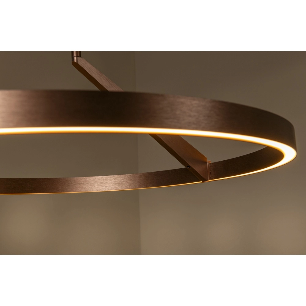 Suspension LED élégante Applause Rouge cuivré - Ø 60cm Premium by Lucide 5411212221834