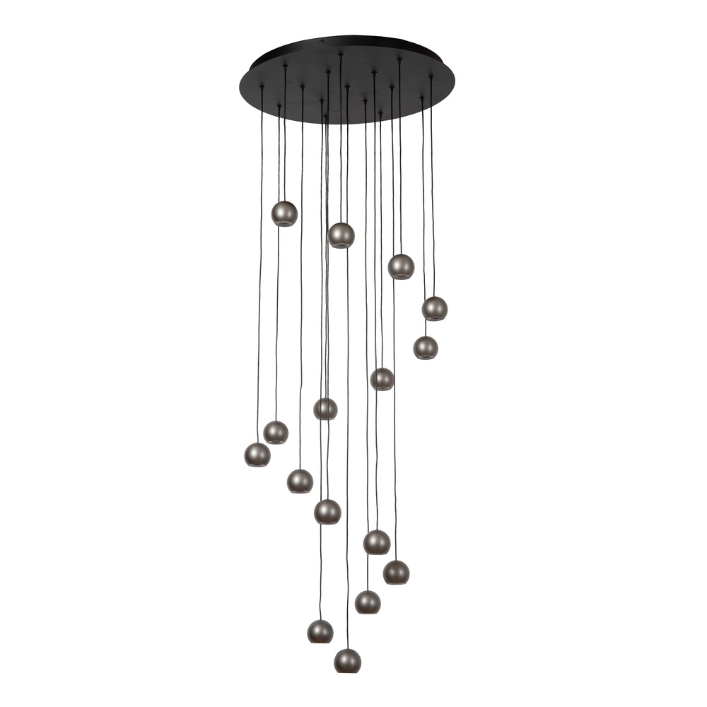 Lampe pendante Vide Design Montana 16 gris clair Premium by Lucide 5411212680167