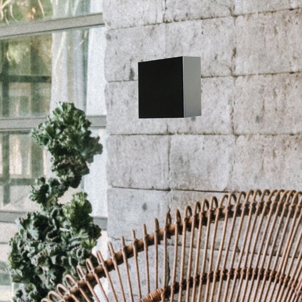 Applique Up Metallico noir Masterlight 8718121210063