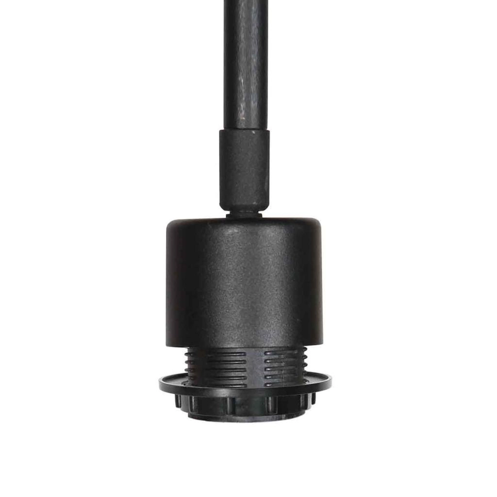 Lampe murale noire Bloeba avec un chapeau en liège Ø40cm Steinhauer 8712746180510