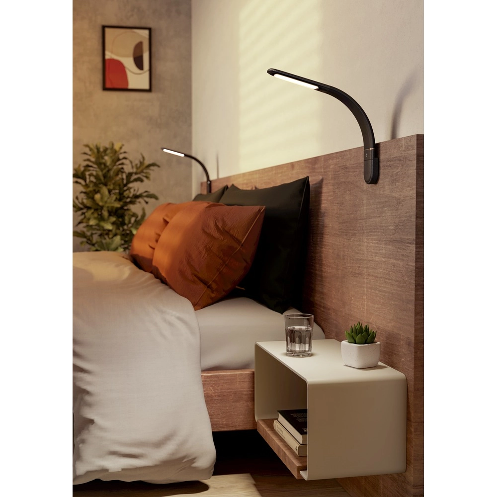 Lampe à pince Bevadoro Noir Eglo 9008606389209