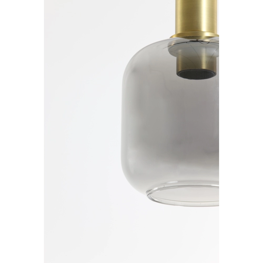 Lampe suspendue en verre fumé Lekar Ø 21cm - 1x E27 Light & Living 8717807610975