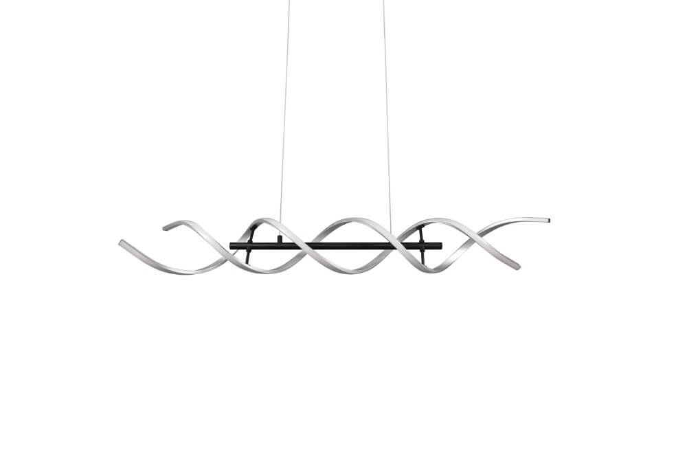 Lampe à suspension LED design Sequence métal brossé Trio 4017807540710