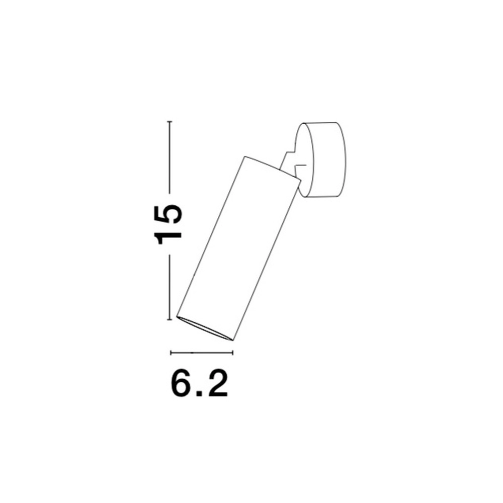 Spot mural Dexter Rond Noir Lyora 5212017414007