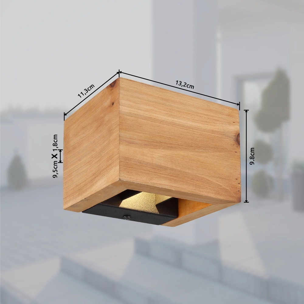 Lampe murale en bois Alina Haut et bas Globo 9007371442591