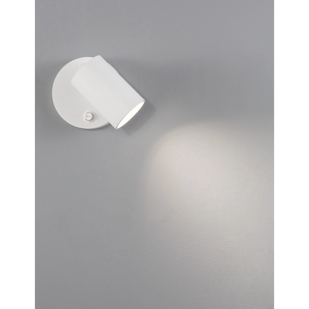 Spot mural Net Rond blanc