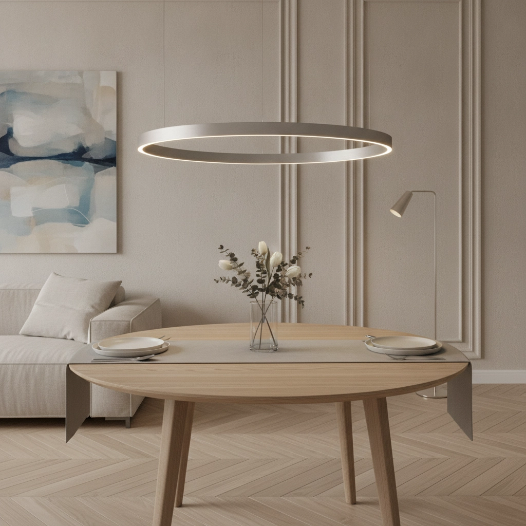 Suspension design Elowen gris argenté Ø 98cm