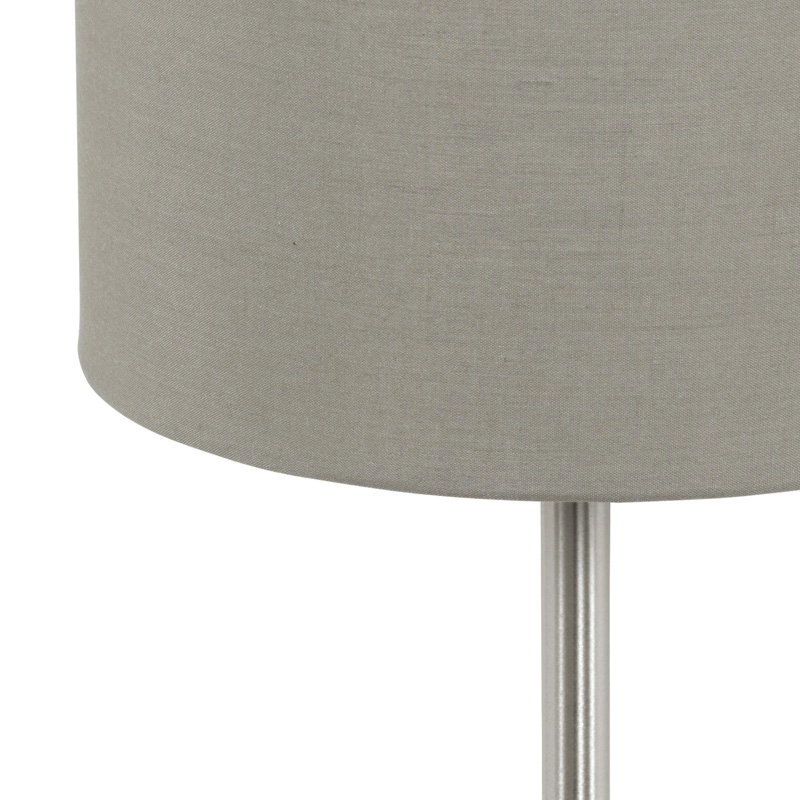 Lampe de table Pasteri 40 cm taupe avec chrome mat Eglo 9002759315955