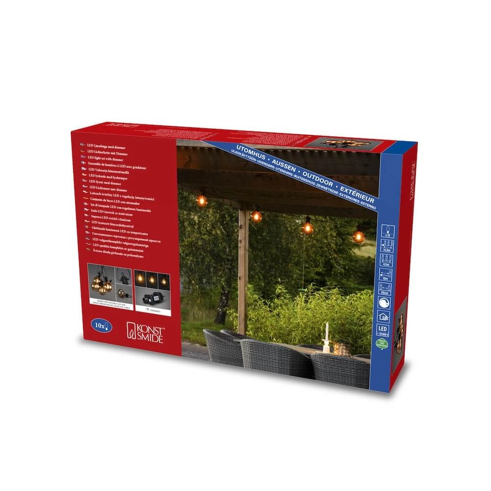 Partylight bronze fumé KonstSmide 7318302393861