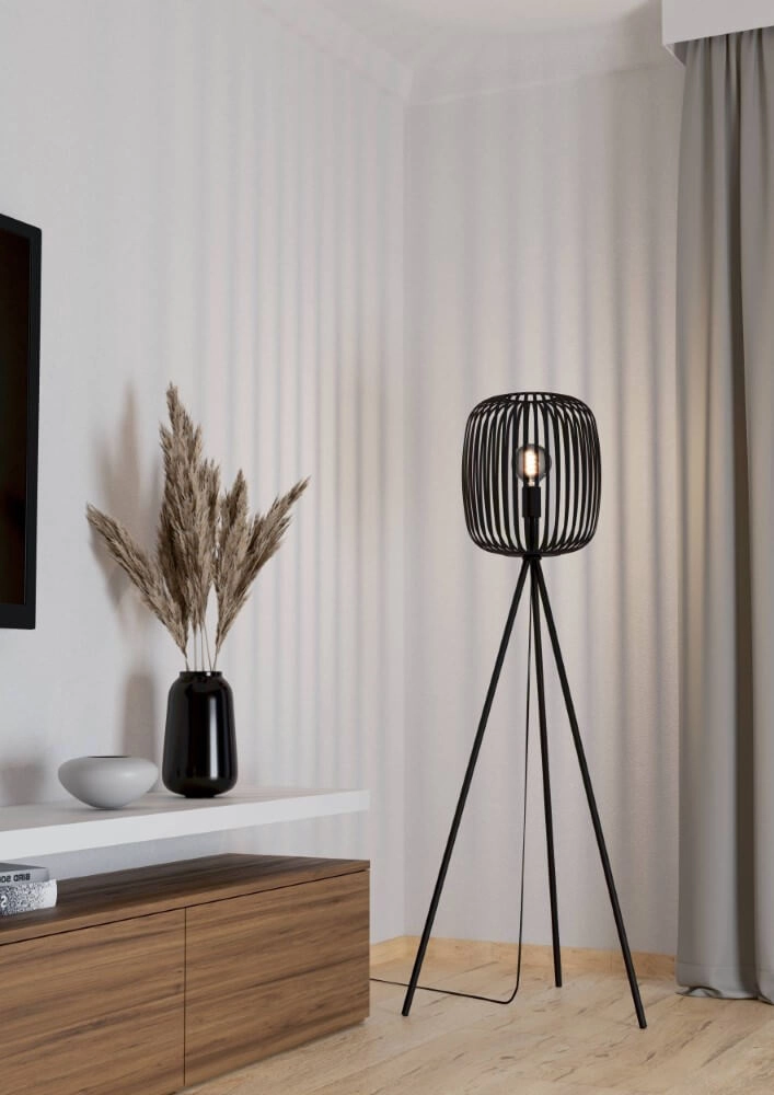 Lampadaire noir Romazzina Ø 32,5 cm Eglo 9008606244508