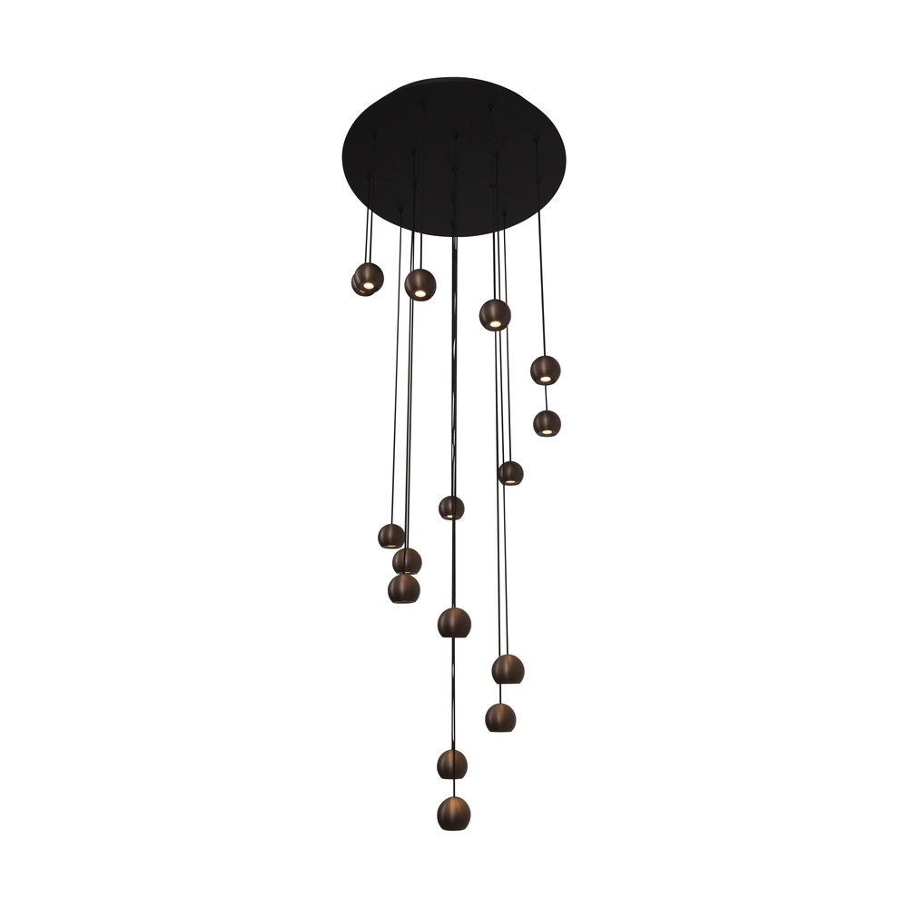 Lampe pendante Vide Design Montana 16 café clair Premium by Lucide 5411212680174