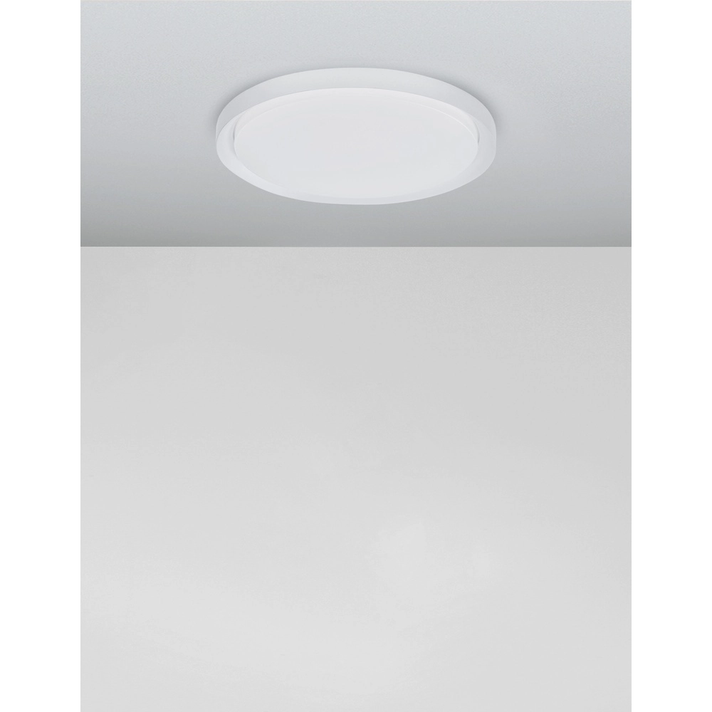 Plafonnier Troy blanc Ø 46cm Lyora 5212017425782