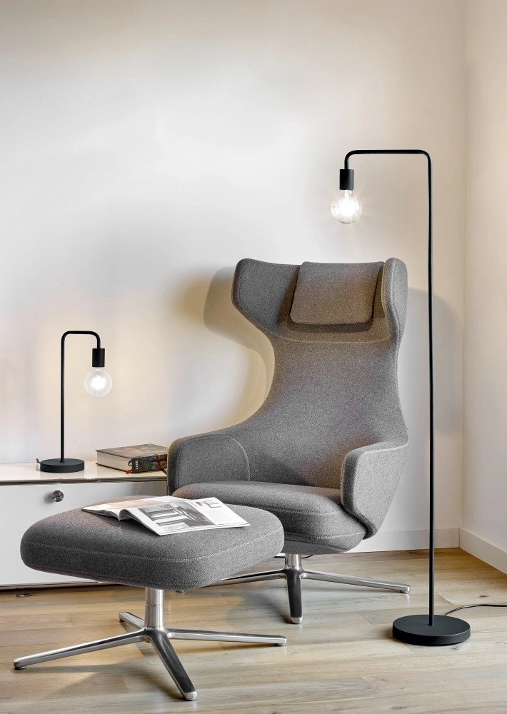 Lampe de table Diallo 51 cm noir Trio 4017807407280
