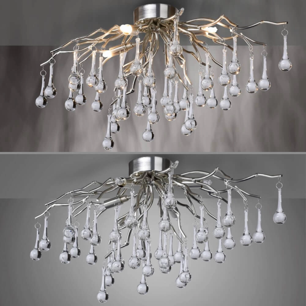 Lustre Icicle métal 60cm Paul Neuhaus 4012248352076