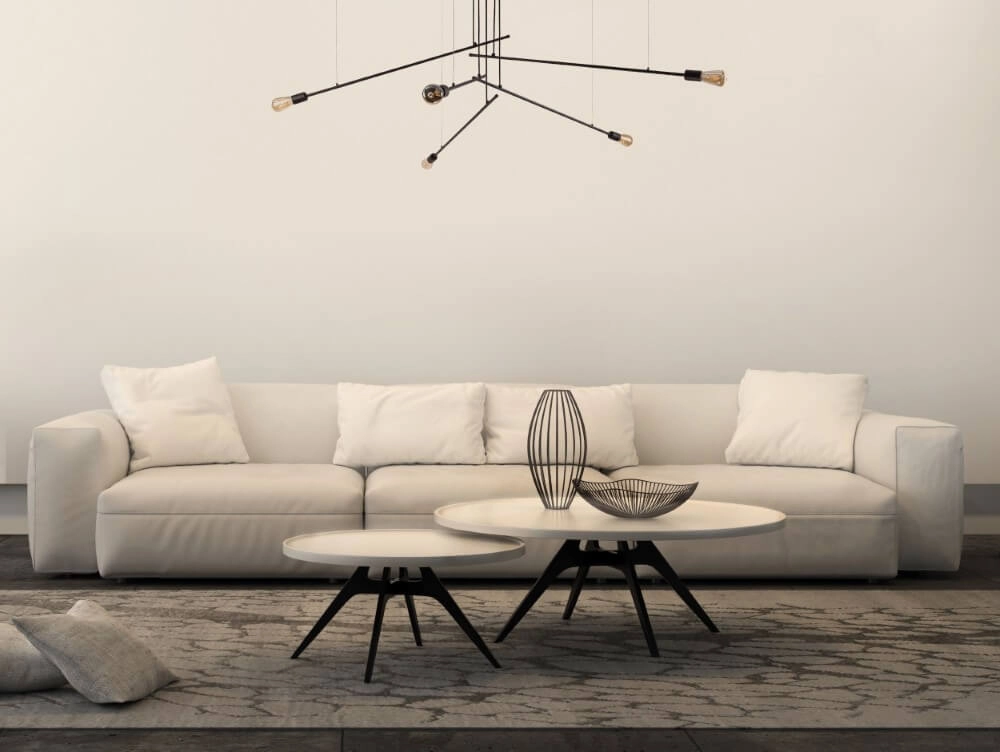 Lampe à suspension XXL Pile 5 lumières noir Lyora 5903139912792