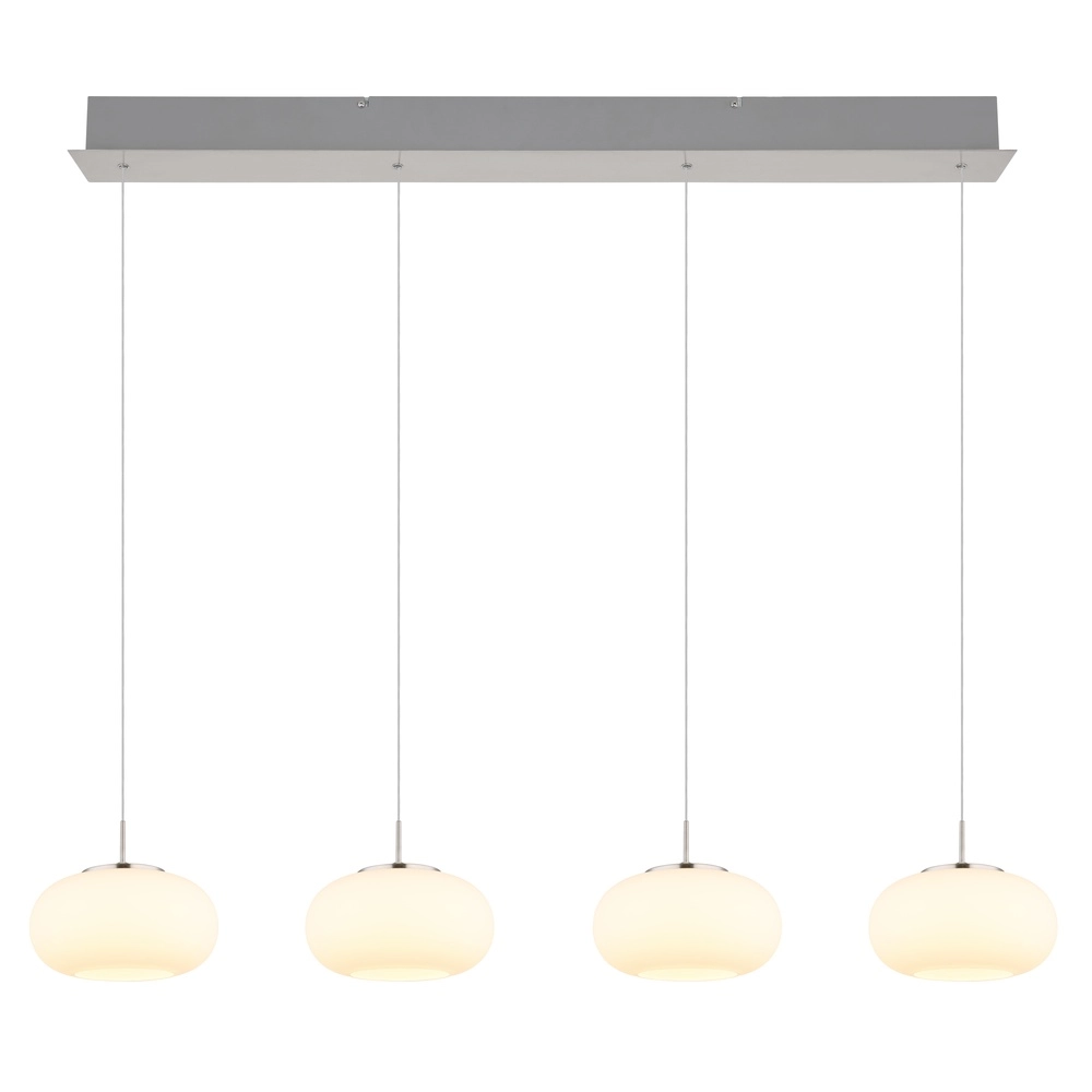 Lampe pendante de conception Quintara Nickel 4-léger Globo 9007371462322