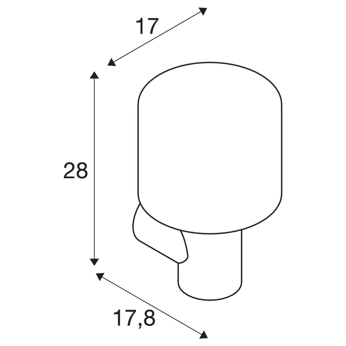 Lampe d'extérieur Ovalisk SLV 4024163248280