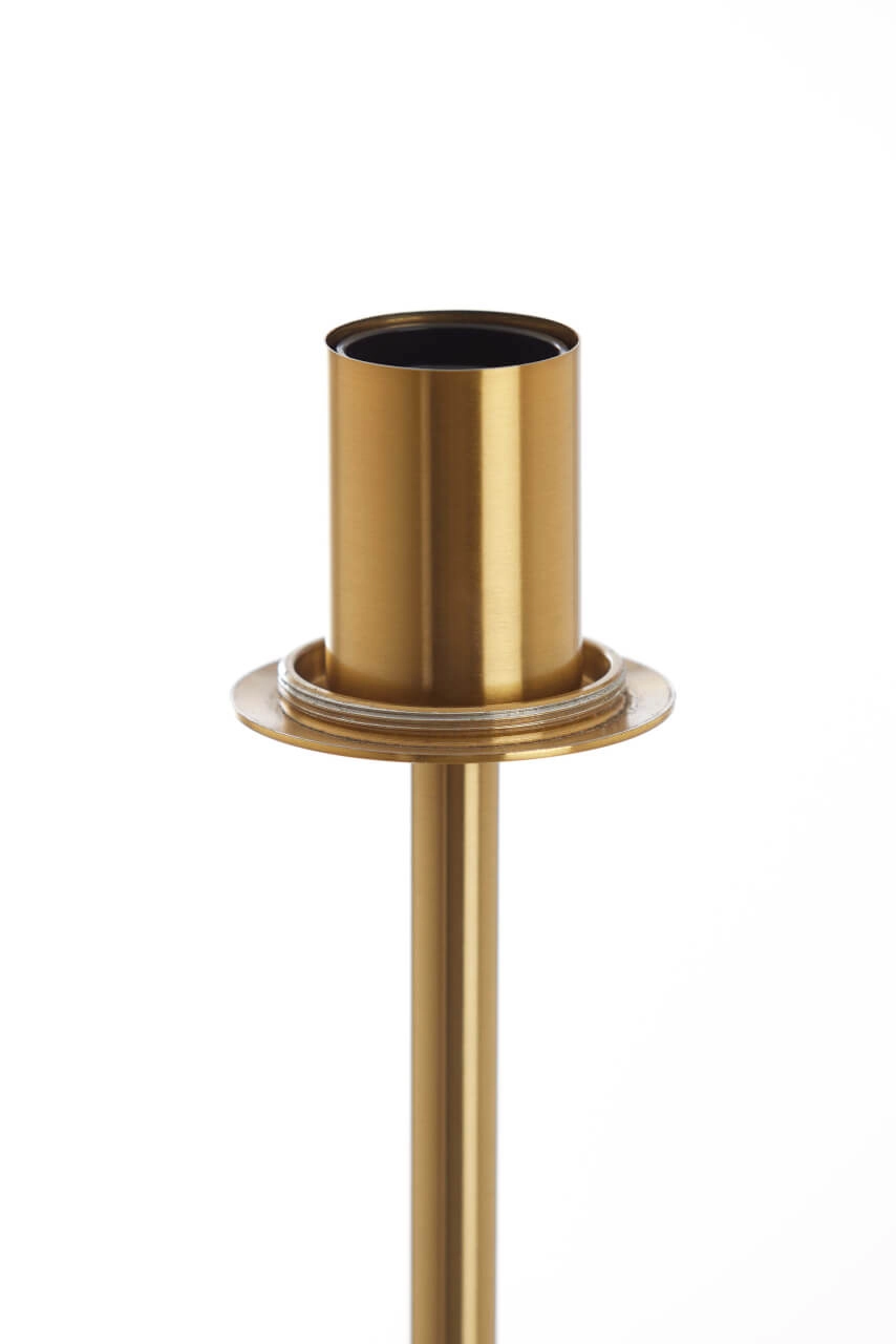 Lampadaire doré Medina avec verre fumé Light & Living 8717807696979