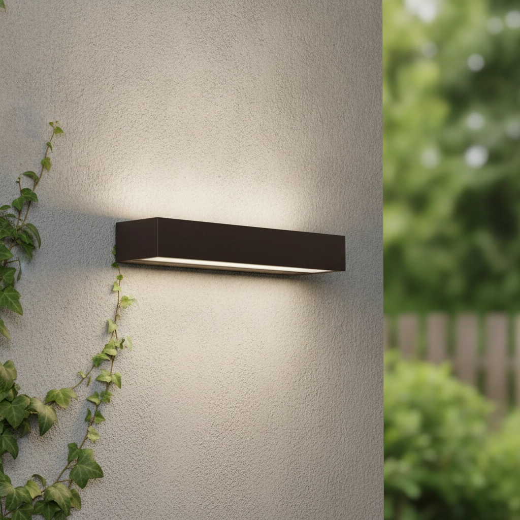Lampe murale élégante Lane brun rouille 36cm - 28W