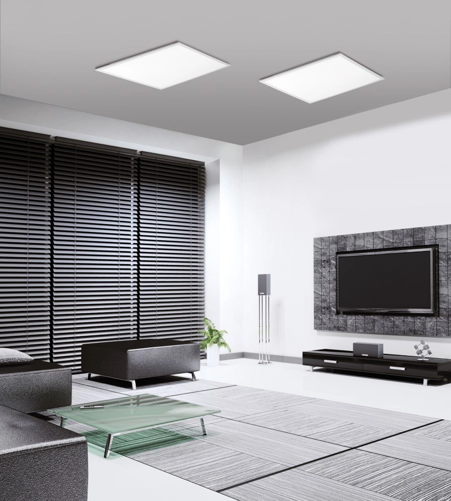 Plafonnier LED Flat 45 cm blanc Just Light 4043689938505