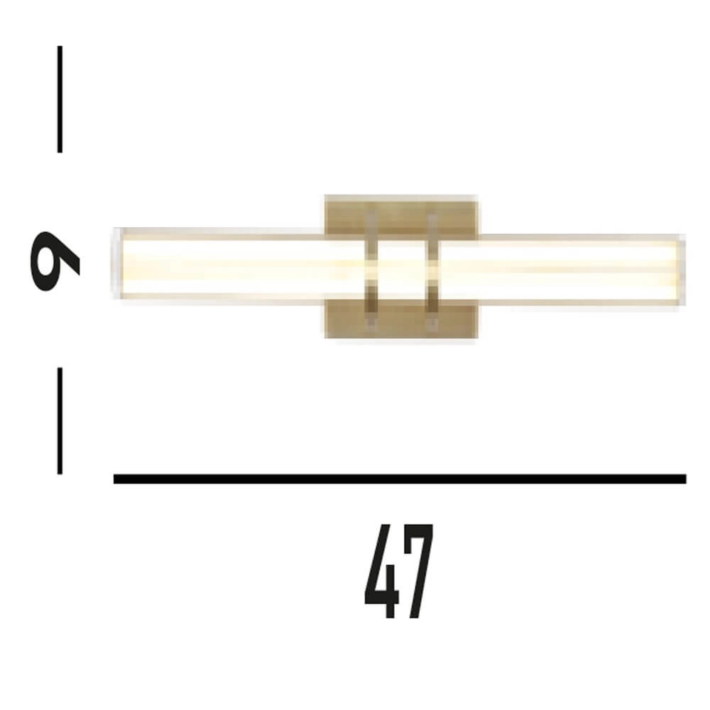 Applique murale design Parma or Searchlight 5053423273341