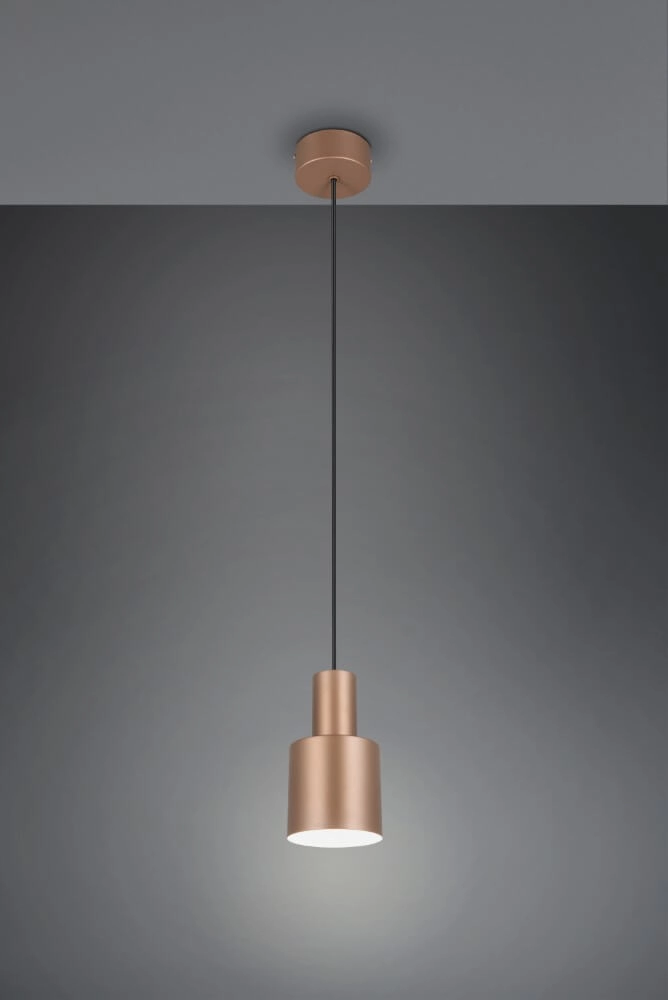 Pendule en cuivre rouge Agudo Ø12cm