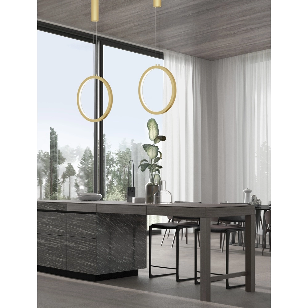 Suspension ronde Change Ø 39,5 cm doré Suspension ronde Change Ø 39,5 cm doré