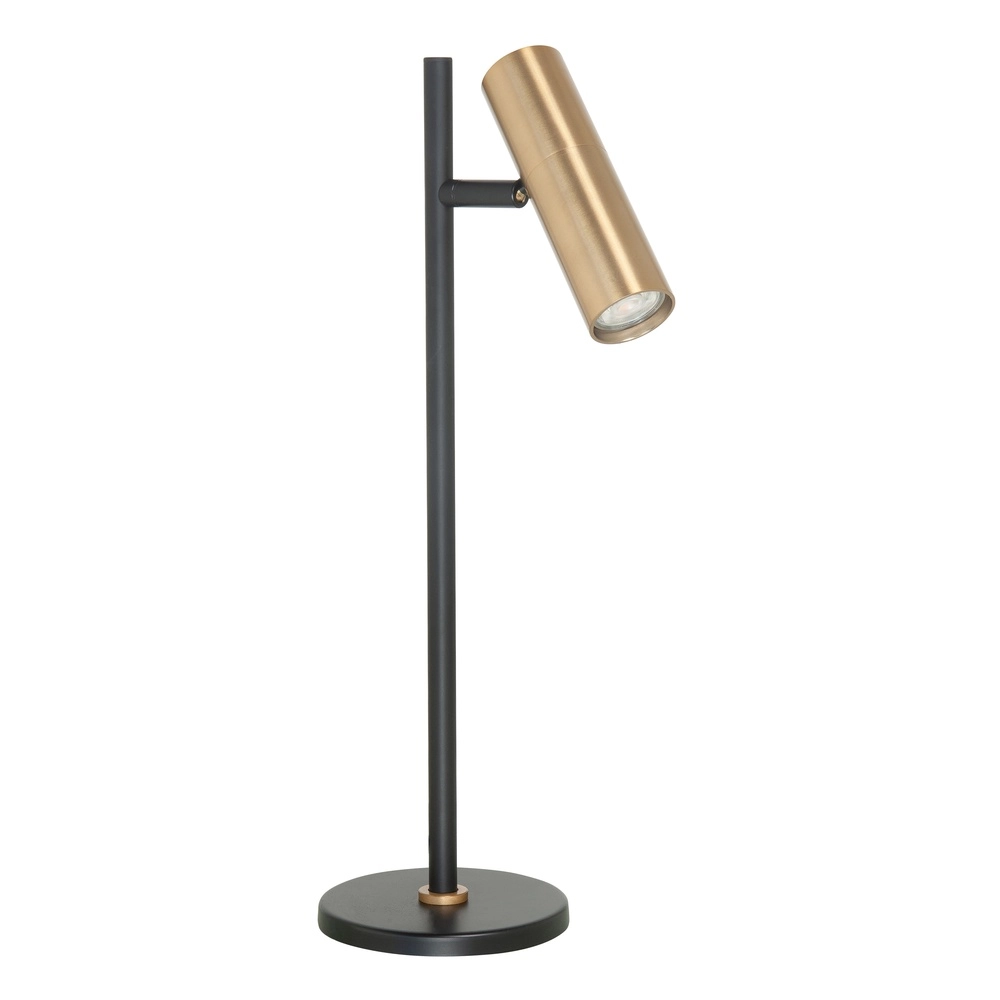 Lampe de table Trend Noir avec laiton mat Lampe de table Trend Noir avec laiton mat